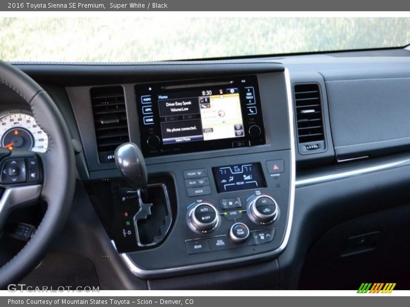 Controls of 2016 Sienna SE Premium