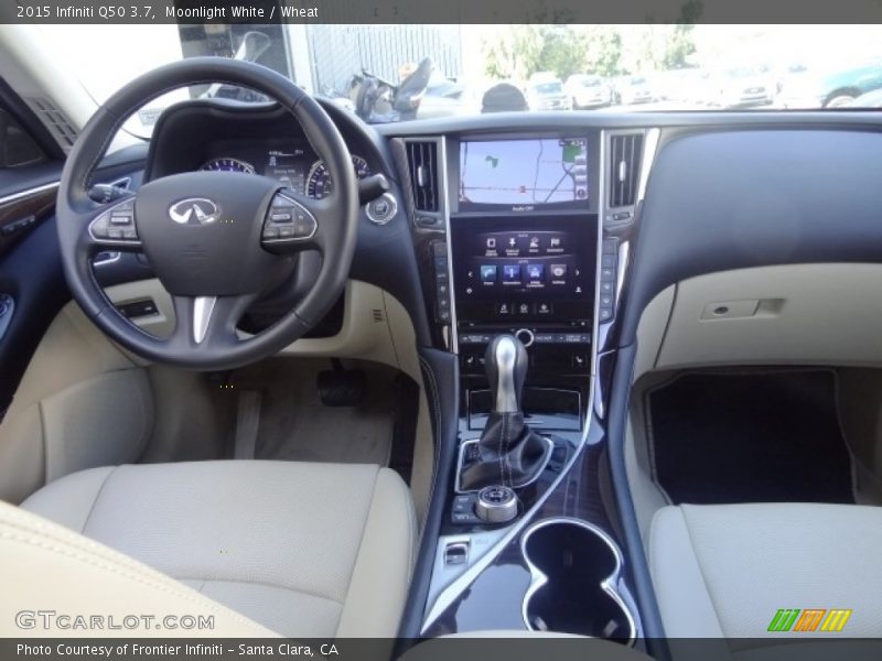 Moonlight White / Wheat 2015 Infiniti Q50 3.7