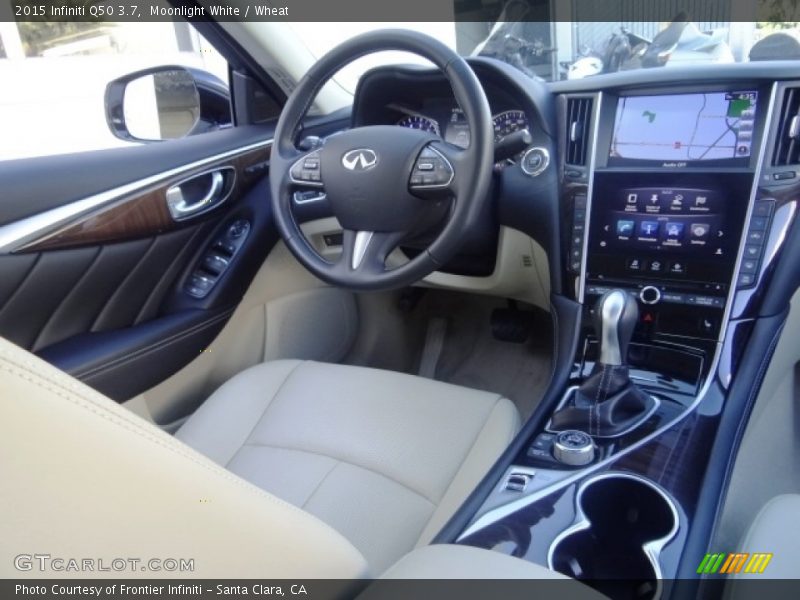 Moonlight White / Wheat 2015 Infiniti Q50 3.7
