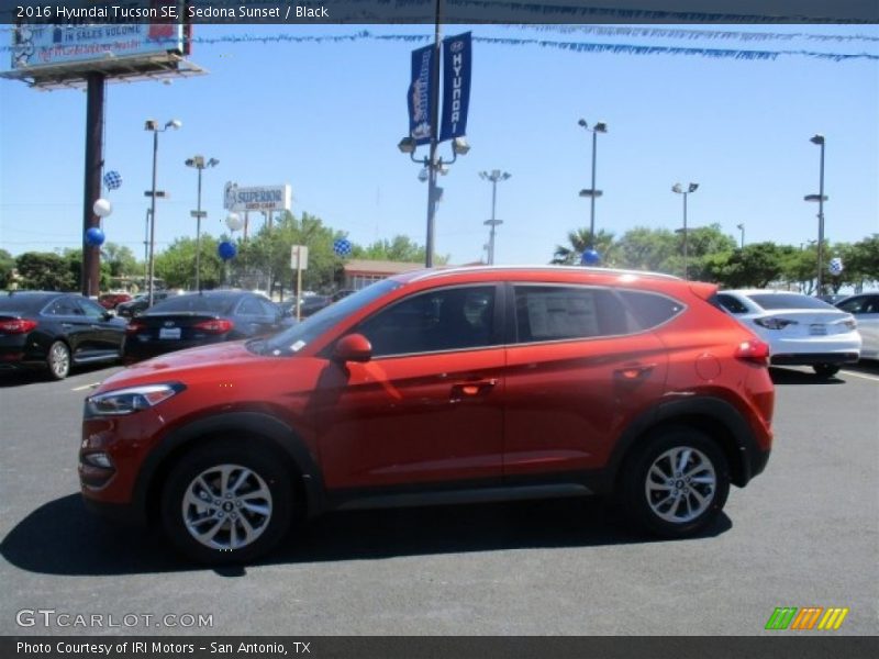Sedona Sunset / Black 2016 Hyundai Tucson SE