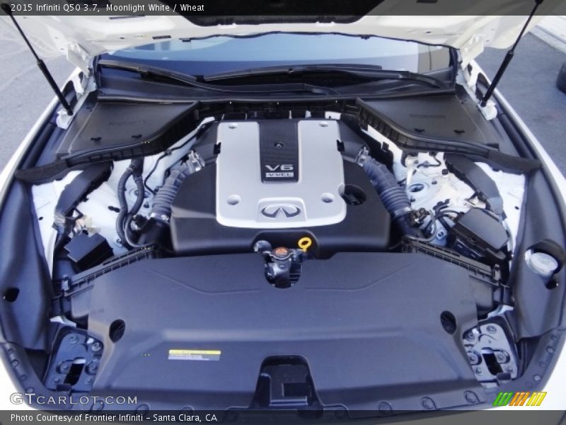 Moonlight White / Wheat 2015 Infiniti Q50 3.7