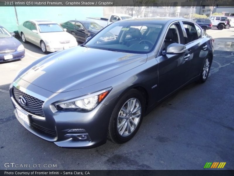 Graphite Shadow / Graphite 2015 Infiniti Q50 Hybrid Premium