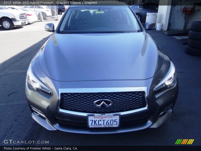 Graphite Shadow / Graphite 2015 Infiniti Q50 Hybrid Premium