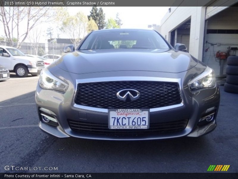Graphite Shadow / Graphite 2015 Infiniti Q50 Hybrid Premium