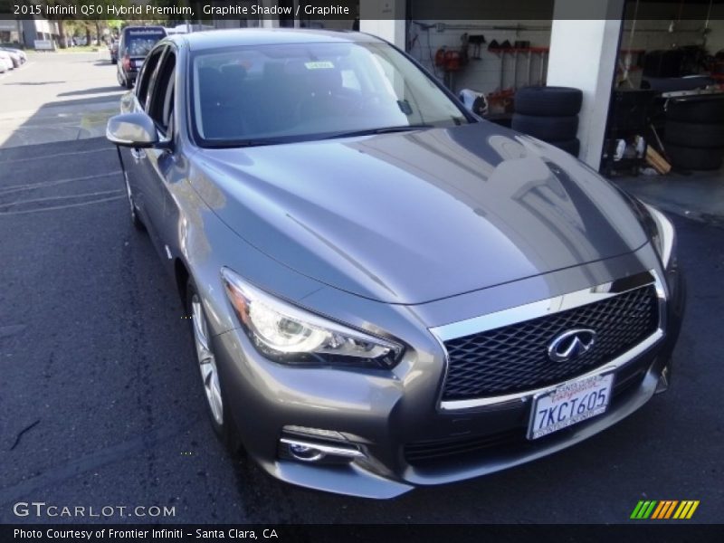 Graphite Shadow / Graphite 2015 Infiniti Q50 Hybrid Premium