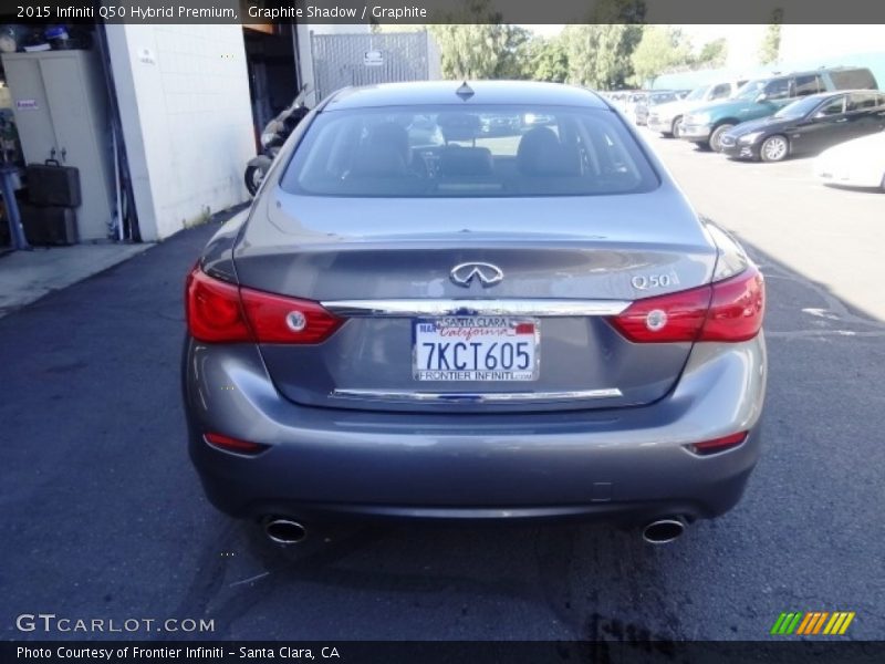 Graphite Shadow / Graphite 2015 Infiniti Q50 Hybrid Premium