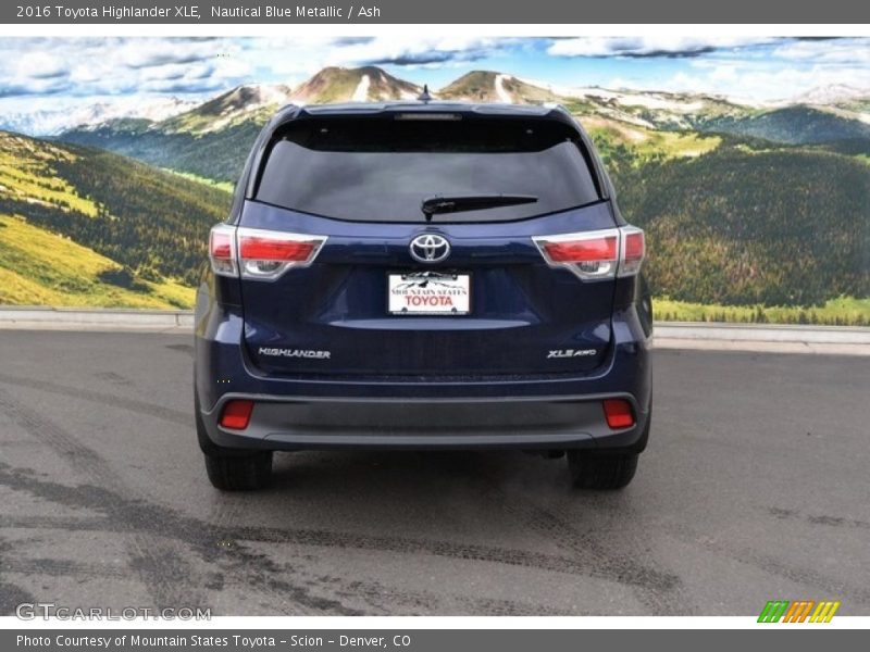 Nautical Blue Metallic / Ash 2016 Toyota Highlander XLE