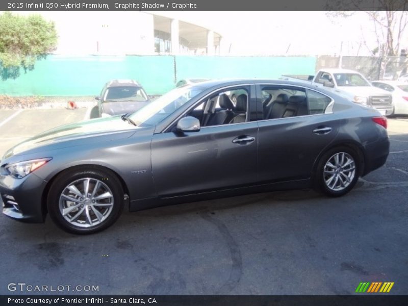 Graphite Shadow / Graphite 2015 Infiniti Q50 Hybrid Premium