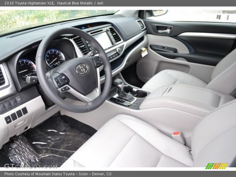 Nautical Blue Metallic / Ash 2016 Toyota Highlander XLE