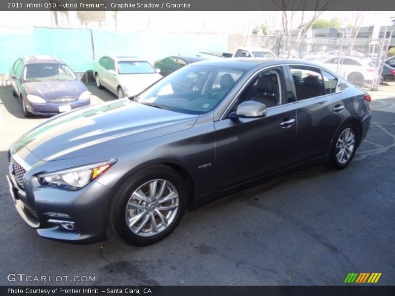 Graphite Shadow / Graphite 2015 Infiniti Q50 Hybrid Premium