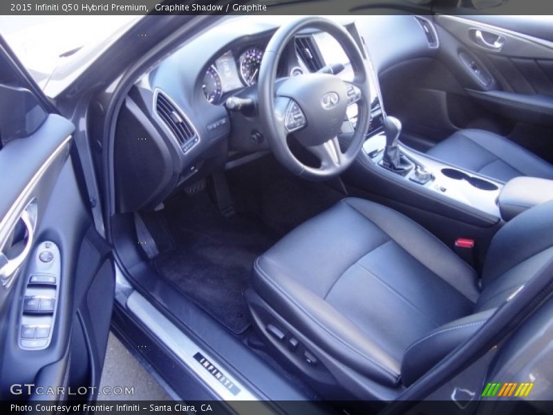 Graphite Shadow / Graphite 2015 Infiniti Q50 Hybrid Premium