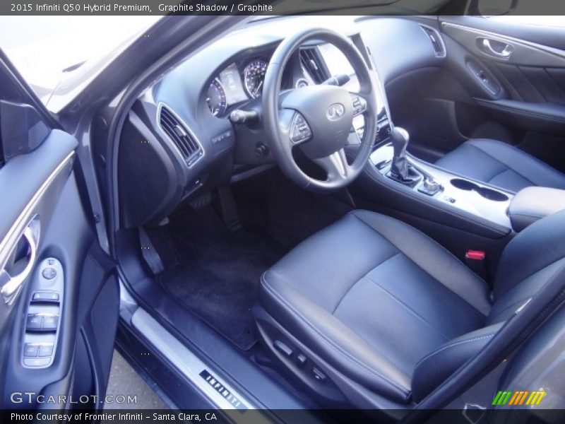 Graphite Shadow / Graphite 2015 Infiniti Q50 Hybrid Premium