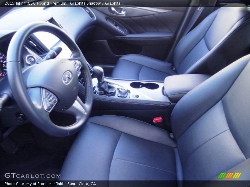 Graphite Shadow / Graphite 2015 Infiniti Q50 Hybrid Premium