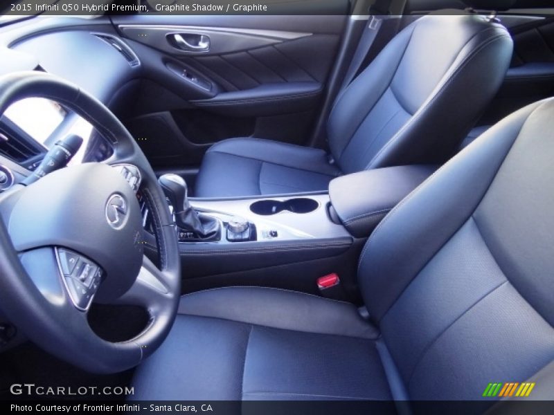 Graphite Shadow / Graphite 2015 Infiniti Q50 Hybrid Premium
