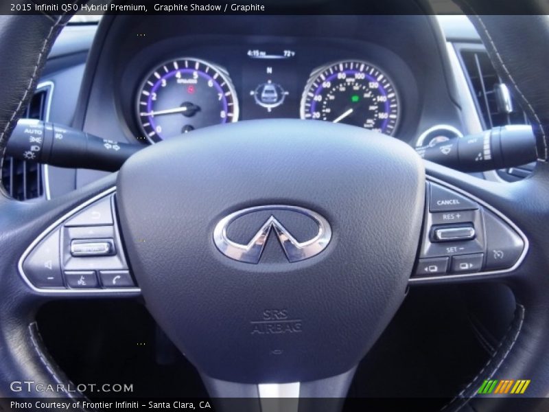 Graphite Shadow / Graphite 2015 Infiniti Q50 Hybrid Premium