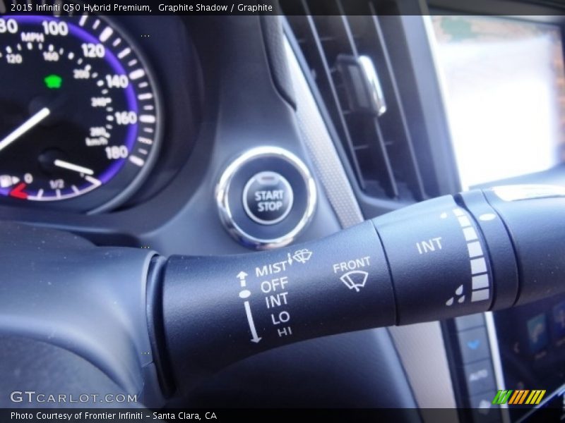 Graphite Shadow / Graphite 2015 Infiniti Q50 Hybrid Premium