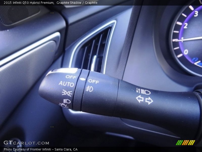 Graphite Shadow / Graphite 2015 Infiniti Q50 Hybrid Premium