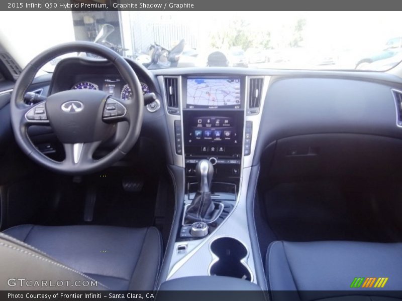 Graphite Shadow / Graphite 2015 Infiniti Q50 Hybrid Premium