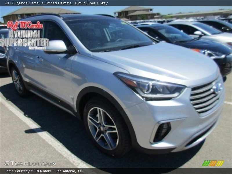 Circuit Silver / Gray 2017 Hyundai Santa Fe Limited Ultimate