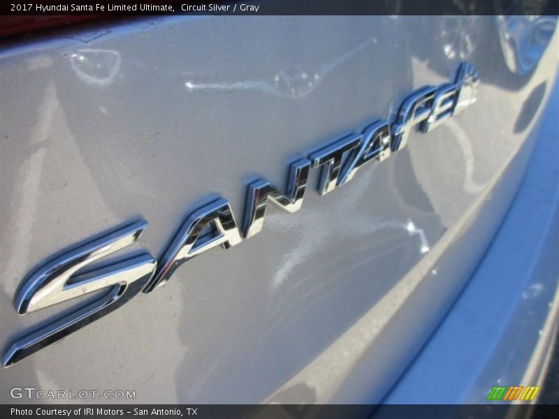 Circuit Silver / Gray 2017 Hyundai Santa Fe Limited Ultimate