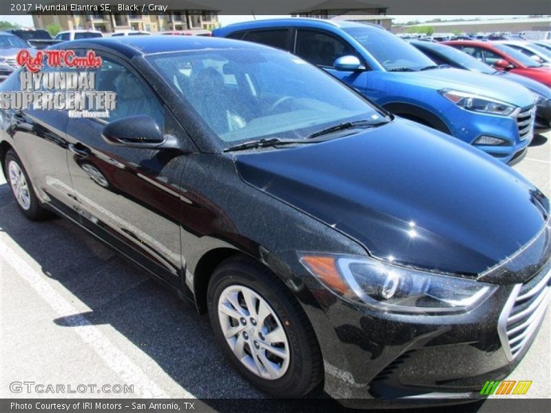 Black / Gray 2017 Hyundai Elantra SE