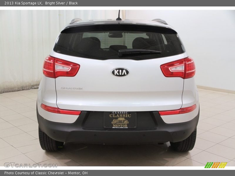 Bright Silver / Black 2013 Kia Sportage LX