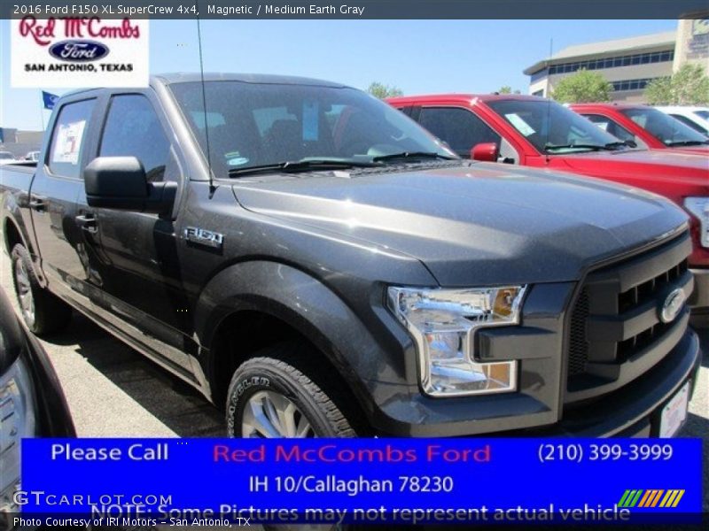 Magnetic / Medium Earth Gray 2016 Ford F150 XL SuperCrew 4x4