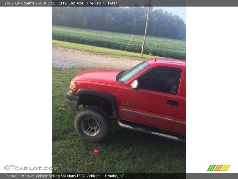 Fire Red / Pewter 2002 GMC Sierra 2500HD SLT Crew Cab 4x4