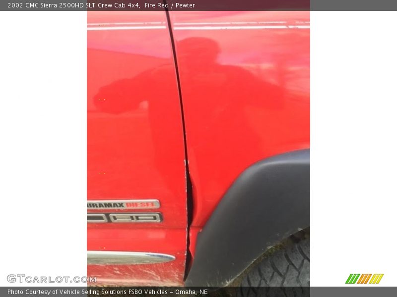 Fire Red / Pewter 2002 GMC Sierra 2500HD SLT Crew Cab 4x4