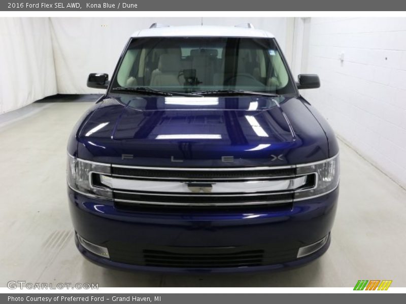 Kona Blue / Dune 2016 Ford Flex SEL AWD