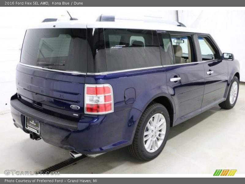 Kona Blue / Dune 2016 Ford Flex SEL AWD