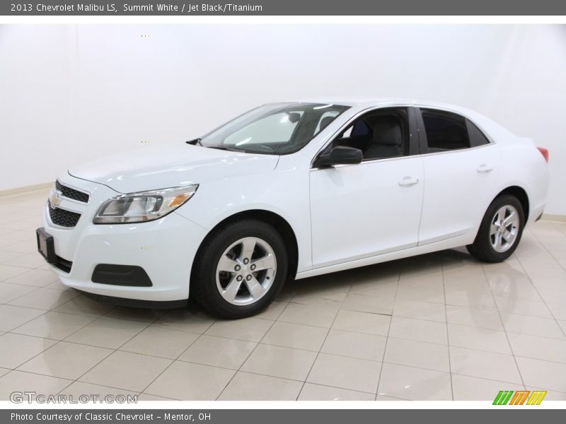 Summit White / Jet Black/Titanium 2013 Chevrolet Malibu LS