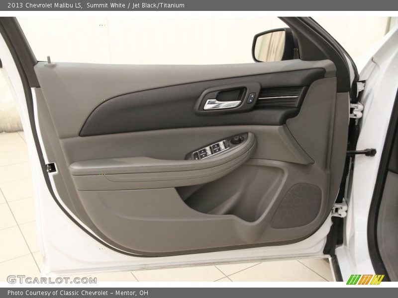 Summit White / Jet Black/Titanium 2013 Chevrolet Malibu LS
