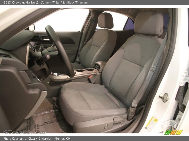 Summit White / Jet Black/Titanium 2013 Chevrolet Malibu LS
