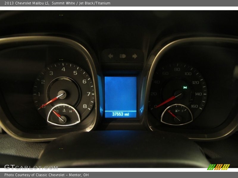 Summit White / Jet Black/Titanium 2013 Chevrolet Malibu LS