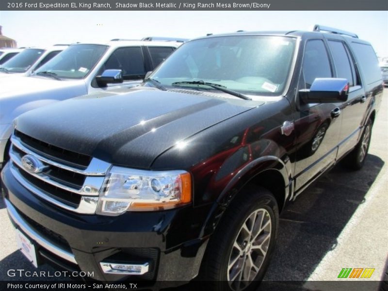 Shadow Black Metallic / King Ranch Mesa Brown/Ebony 2016 Ford Expedition EL King Ranch