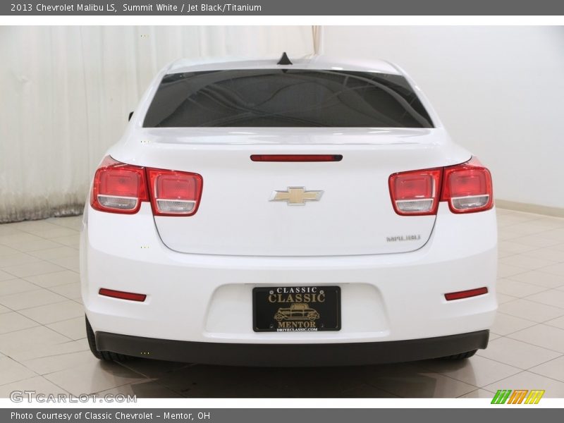 Summit White / Jet Black/Titanium 2013 Chevrolet Malibu LS