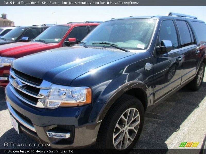 Blue Jeans Metallic / King Ranch Mesa Brown/Ebony 2016 Ford Expedition EL King Ranch