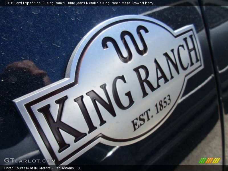 Blue Jeans Metallic / King Ranch Mesa Brown/Ebony 2016 Ford Expedition EL King Ranch