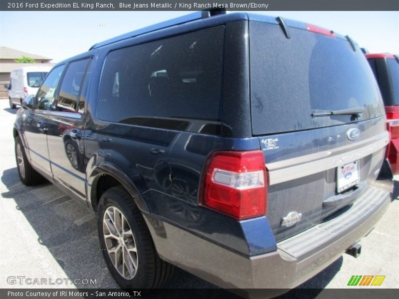 Blue Jeans Metallic / King Ranch Mesa Brown/Ebony 2016 Ford Expedition EL King Ranch