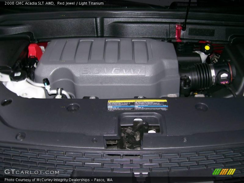 Red Jewel / Light Titanium 2008 GMC Acadia SLT AWD
