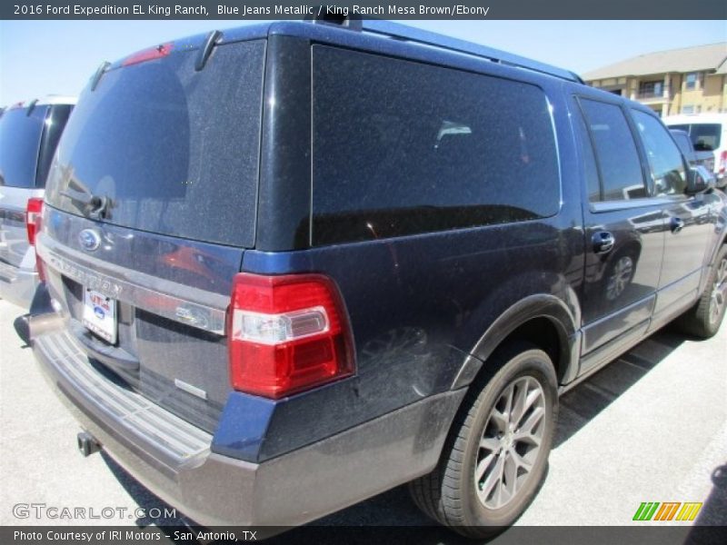 Blue Jeans Metallic / King Ranch Mesa Brown/Ebony 2016 Ford Expedition EL King Ranch