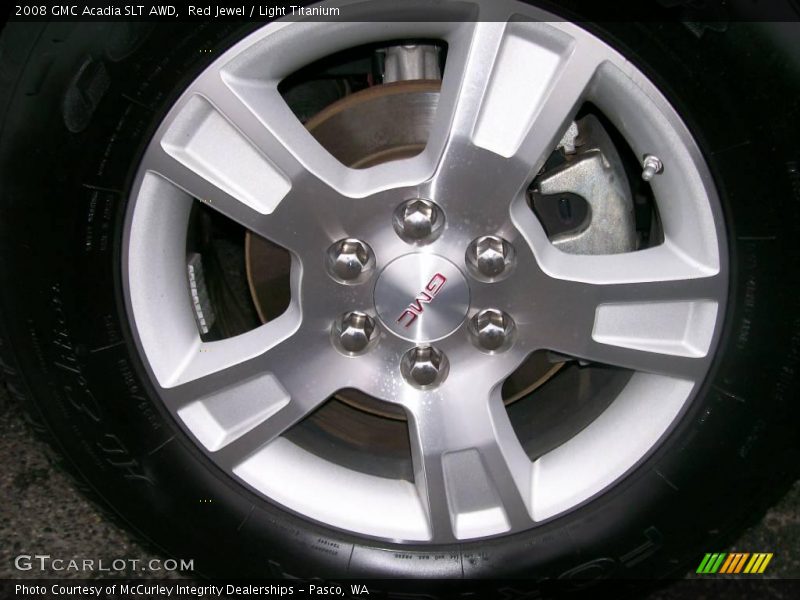 Red Jewel / Light Titanium 2008 GMC Acadia SLT AWD