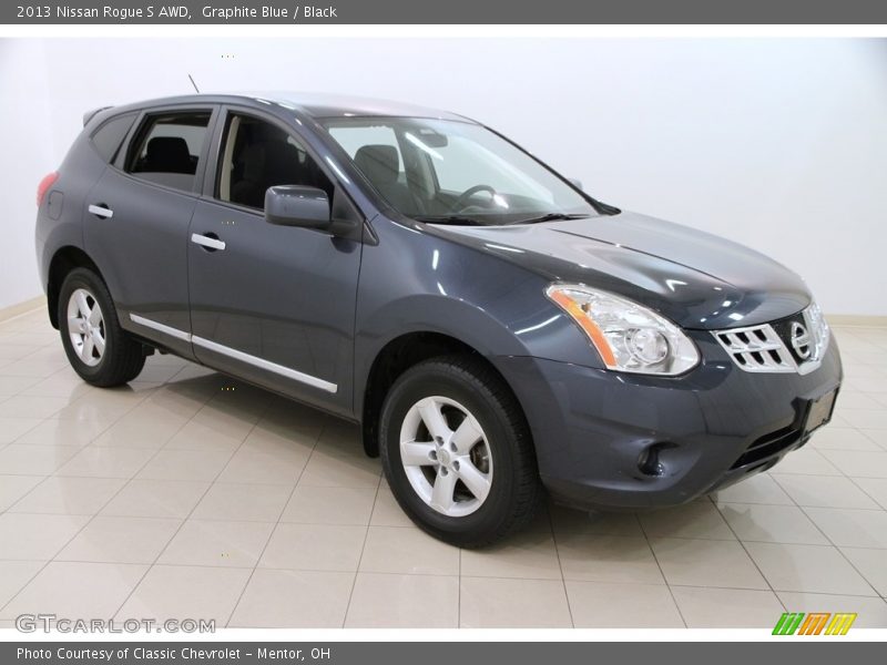 Graphite Blue / Black 2013 Nissan Rogue S AWD