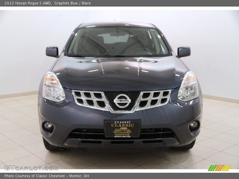 Graphite Blue / Black 2013 Nissan Rogue S AWD