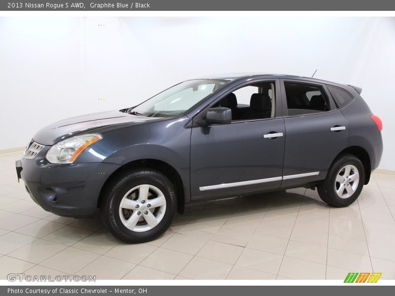 Graphite Blue / Black 2013 Nissan Rogue S AWD