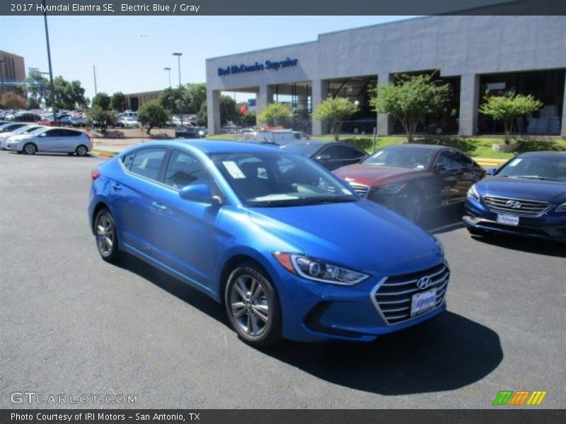 Electric Blue / Gray 2017 Hyundai Elantra SE