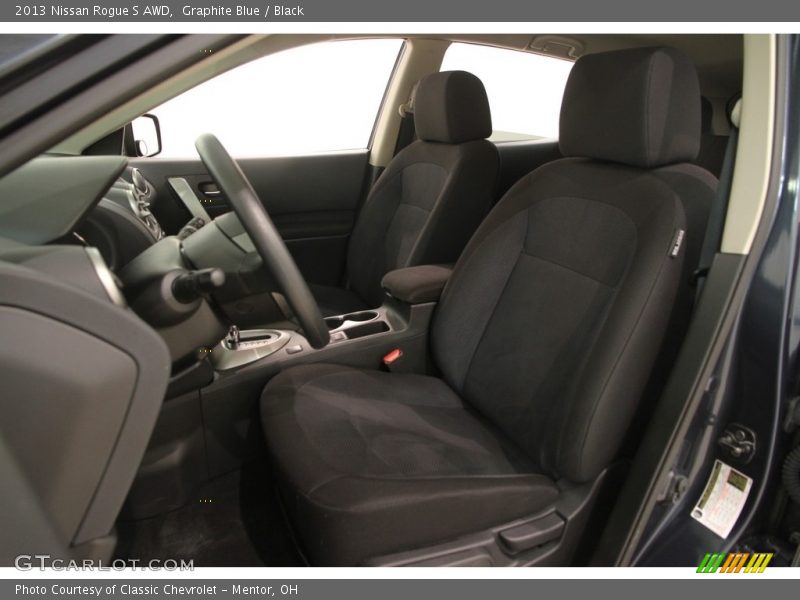 Graphite Blue / Black 2013 Nissan Rogue S AWD