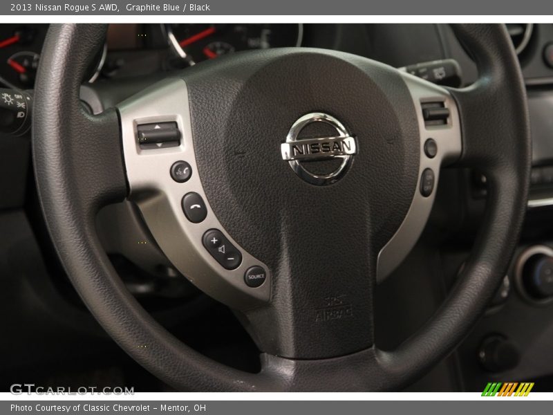 Graphite Blue / Black 2013 Nissan Rogue S AWD