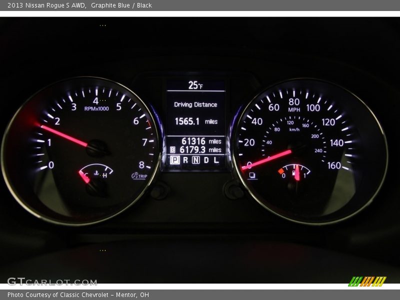 Graphite Blue / Black 2013 Nissan Rogue S AWD
